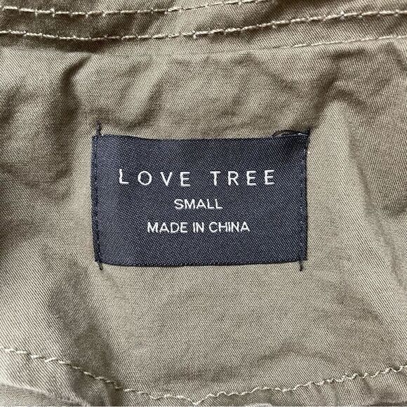 Love Tree Olive Green Utility Jacket - Size: Small - Picture 3 of 7